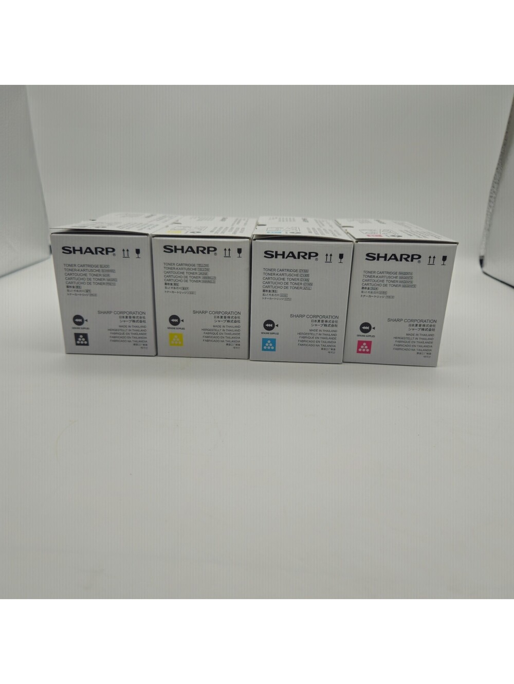 Sharp Toners MX-C30NT Set Of 4 Black Cyan Yellow Magenta New